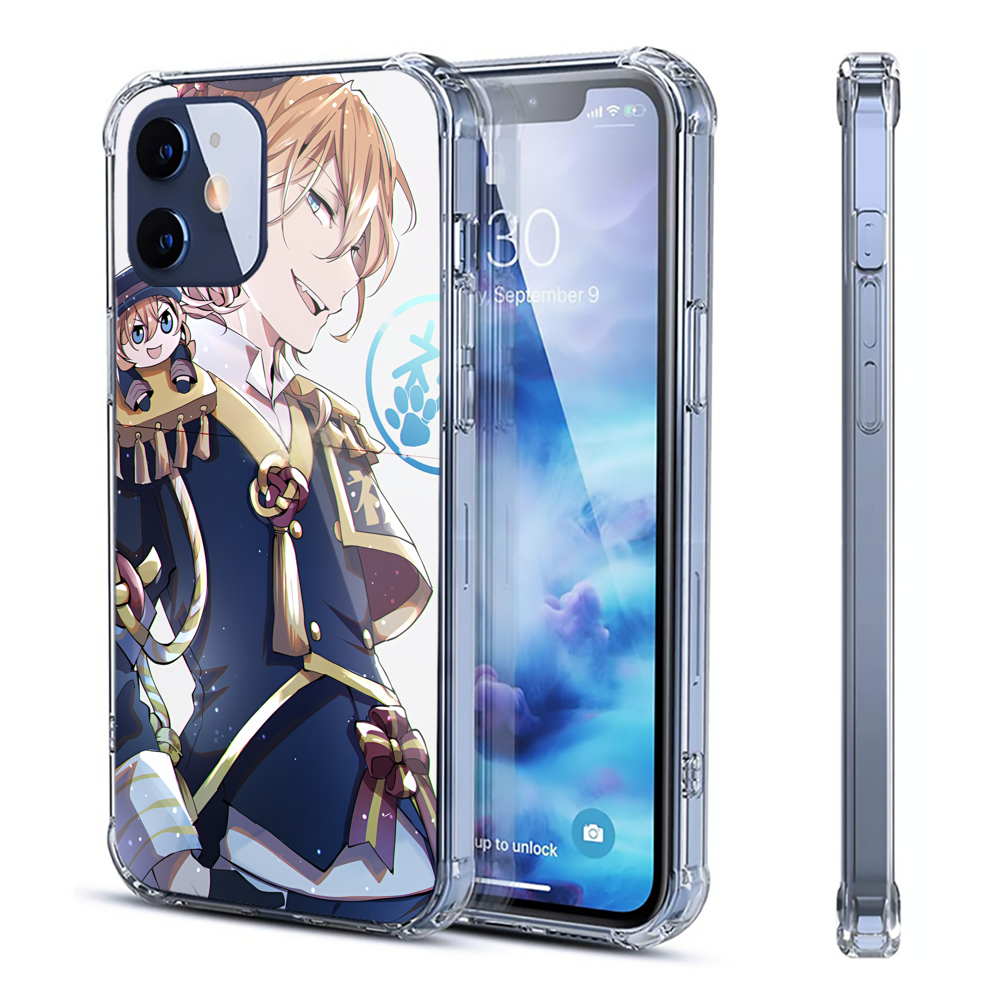 （画像用） 文豪ストレイドッグス Bungo Stray Dogs 【iPhone 12シリーズ対応】透明スマホケース（クリアソフトケース）